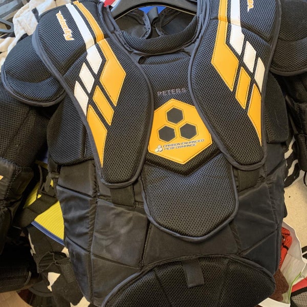 Senior Medium Vaughn Velocity VE8 Pro Carbon Pro Stock Goalie Chest Protector