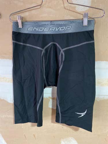 Endeavor Black Men's Large Base Layer Compression Shorts