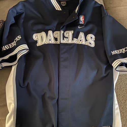 NIKE Dallas Mavericks Mens Large NBA Warm Up Shooting Shirt