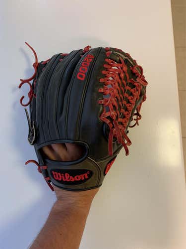 Black High School/College Pitcher's A2000 12.25" Baseball Glove