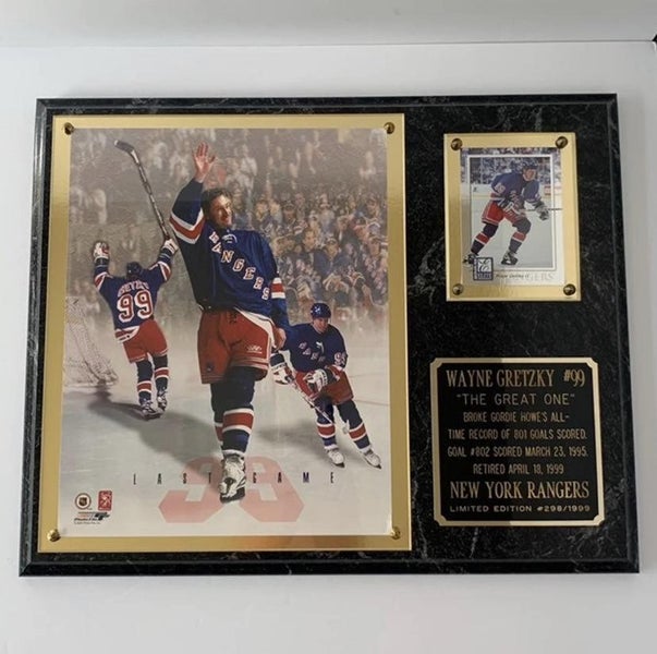 Limited Edition Wayne Gretzky Signed Edmonton Oilers 99 Career