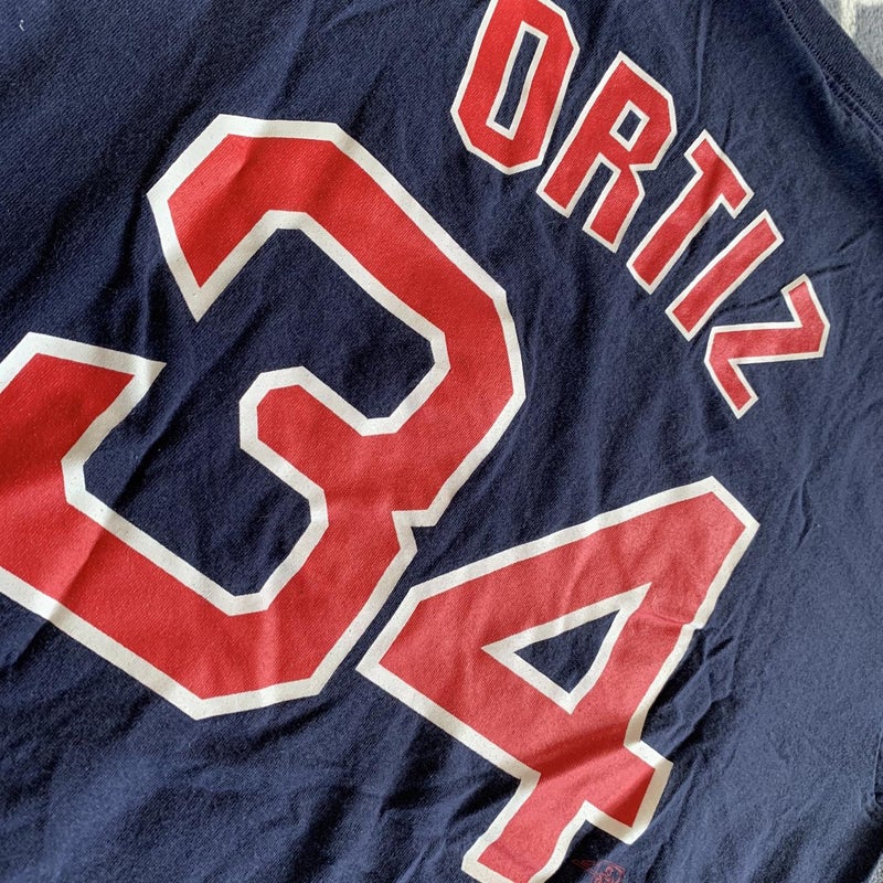 Mitchell & Ness Red Sox Ortiz 34 Baseball Jersey