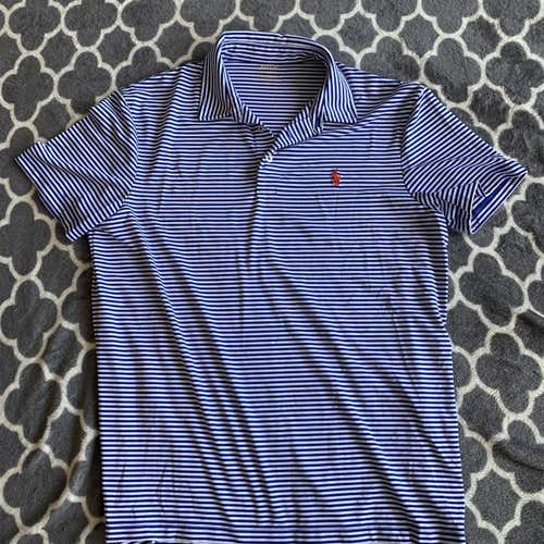 Men's Large Striped Polo Shirt