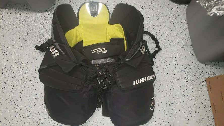 Black Used Senior Small Warrior Ritual Hockey Goalie Pants