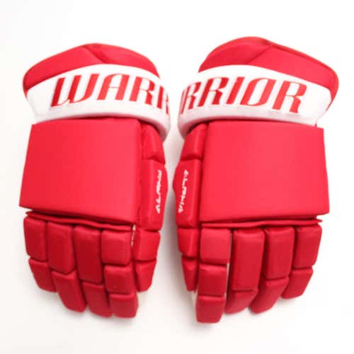 New Warrior Alpha QX 14" Pro Stock Gloves Red