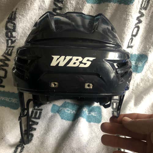 Blue Used Large Bauer Re-Akt Pro Stock Helmet