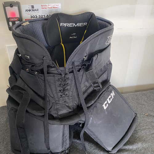 Black Junior Medium CCM Premier  Hockey Goalie Pants