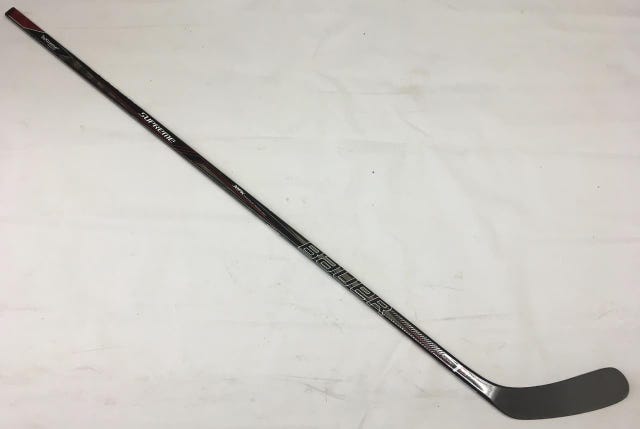 Bauer Supreme 1S Grip LH Pro Stock Hockey Stick 77 Flex Mid Custom RED NCAA RRY (2647)