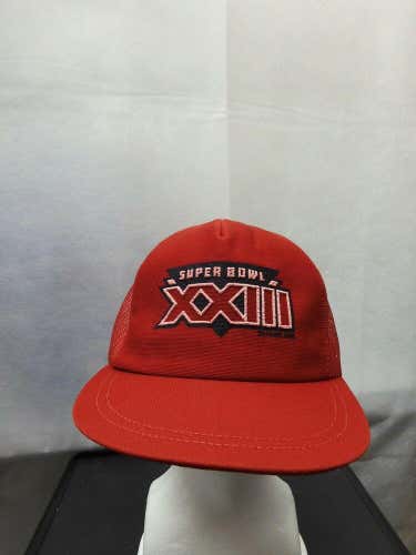 Vintage Super Bowl XXIII Mesh Trucker Snapback Hat Winston NFL