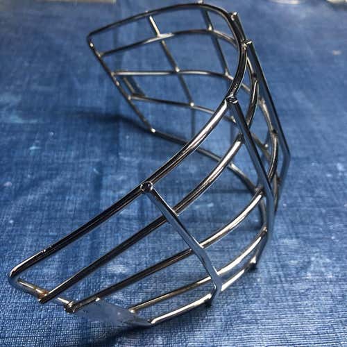 New Bauer NME straight bar goalie cage Chrome
