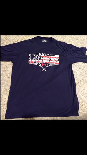 Blue New US Naval Academy XXL Under Armour Shirt