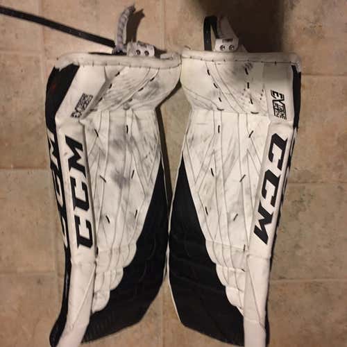 Black Senior 35" CCM Goalie Leg Pads