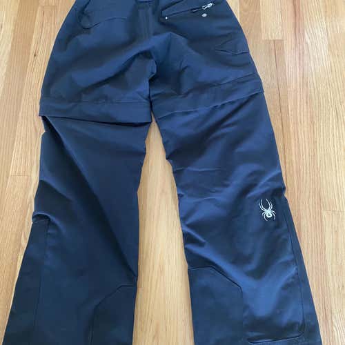 Black Women's Medium Zip Off Spyder Ski Pants