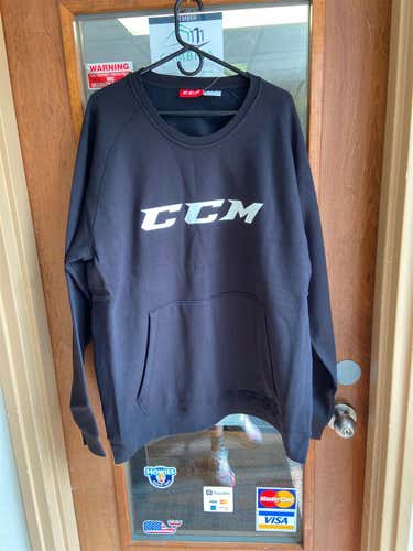 Black XXL CCM Crewneck