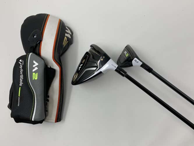 Right Handed RH TaylorMade M2 Driver 9.5* Stiff & M2 Hybrid 19* Stiff