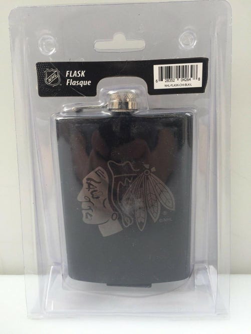 NHL Chicago Blackhawks 8 oz. Laser Engraved Flask