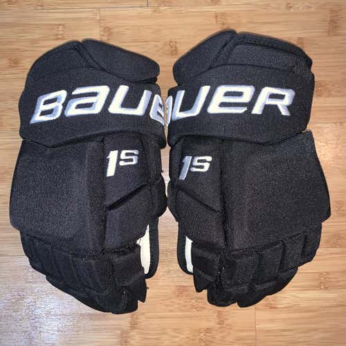 New Pro Stock Black Bauer Supreme 1S Gloves 13"