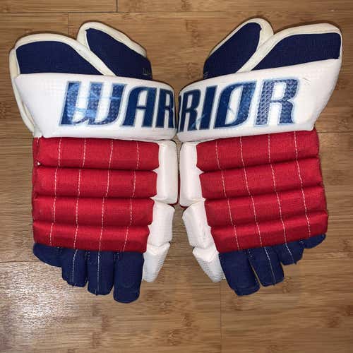 Used New York Rangers Warrior Franchise Gloves 13"N