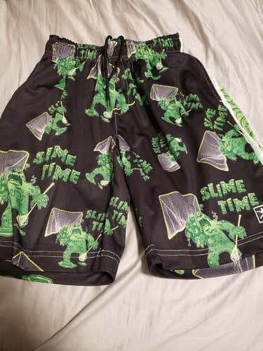 Used Youth XL Lacrosse Unlimited Slime Time Shorts