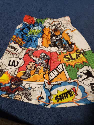 Used Youth XL Lacrosse Unlimited Comic Shorts