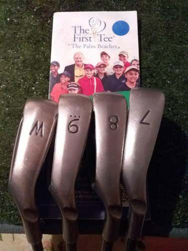 Ping G25 Black Dot Irons set (7- PW) Seniors Graphite shafts