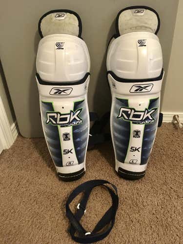 Used Senior Reebok Shin Pads Pro Stock 15"