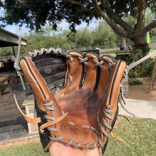 Black High School/College Infield A2000 11" Baseball Glove