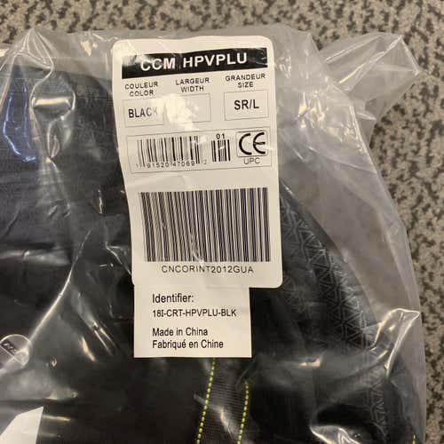 Black Senior Large CCM Vector Plus Hockey Pants