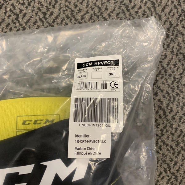 Black Senior Large CCM Vector  Hockey Pants