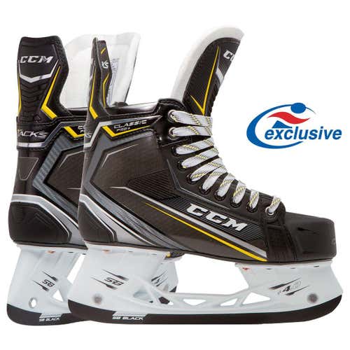 New Senior CCM Tacks Classic Pro Plus Hockey Skates Regular Width Size 10.5