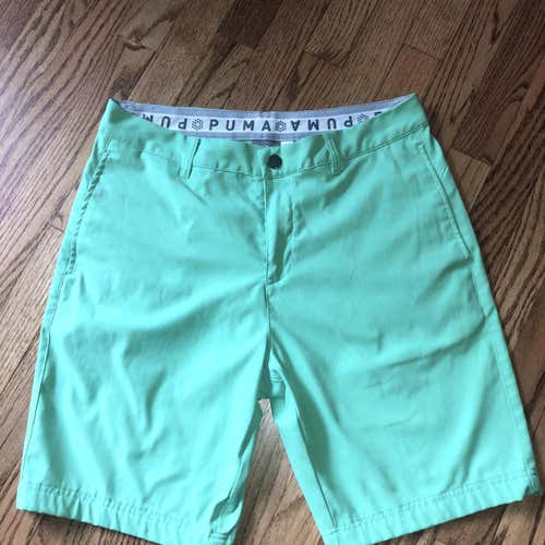 Green Men's Size 32 Puma Shorts