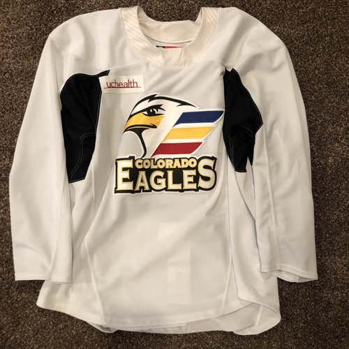 Colorado Eagles CCM 4.0 White Practice Size 54 Jersey Pro Stock