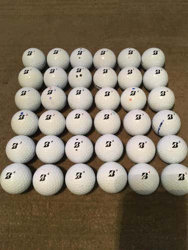 White Used Bridgestone All variations 36 Pack (3 Dozen) Balls