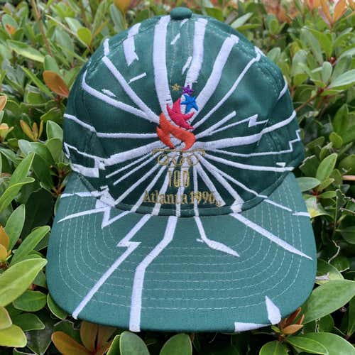 Vintage 1996 Atlanta Olympics Snapback Rare Hat Cap Vtg Lightning