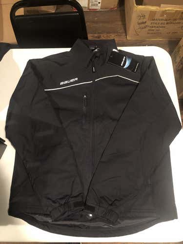 Black New Adult Small Bauer Jacket