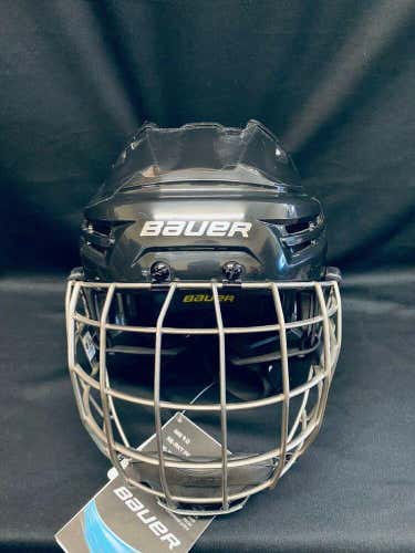 Bauer Re-Akt Hockey Helmet Combo *NEW* BLACK Size Small