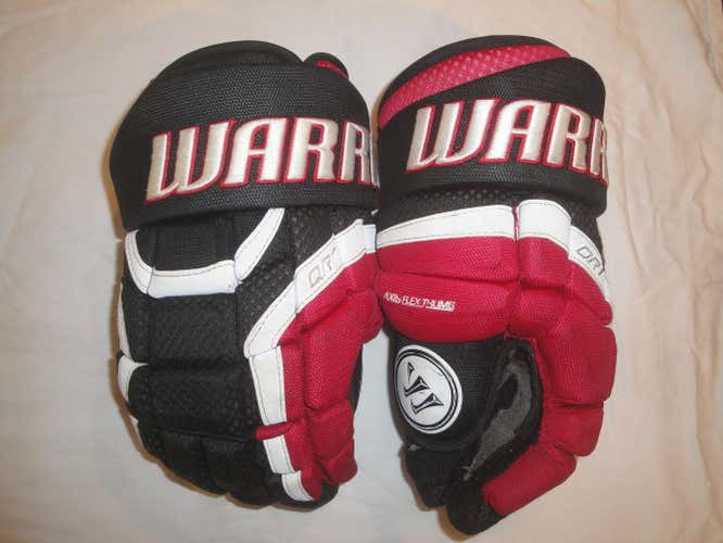WARRIOR COVERT QR1 HOCKEY GLOVES 15" RED BLACK WHITE
