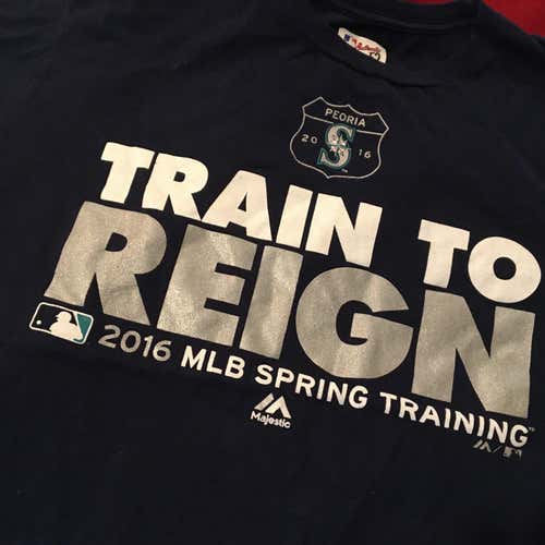 2016 Seattle Mariners Arizona MLB Spring Training  Blue Men's XL Majestic Shirt