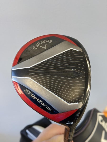 Used Men's Callaway Right Handed FT Optiforce Fairway Wood Stiff Flex 3 Wood Excellent Conditiom