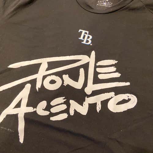 Tampa Bay Rays “Ponle Acento” MLB Team IssuedBlack Men's XL Majestic Shirt