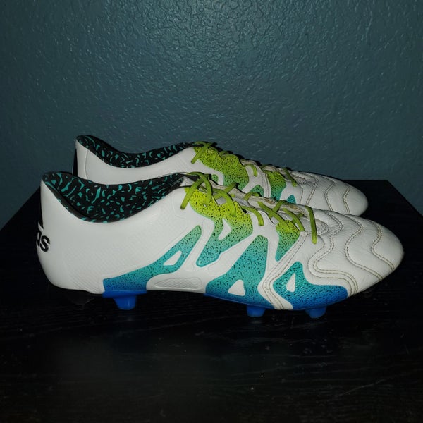 White Used Unisex Size 11 (Women's 12) Molded Cleats Adidas X 15.1 Cleats
