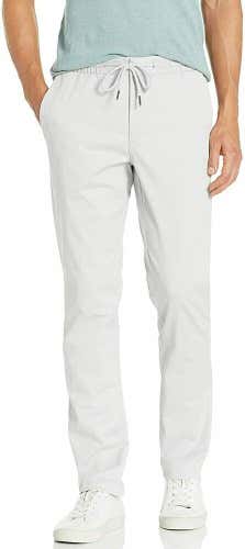 Amazon Brand Goodthreads Men's Slim-Fit Washed Chino Pant, Light Grey 32" XXXL