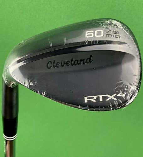 Cleveland Golf RTX-4 Black Satin Lob LW Wedge LEFT Hand 60-09* DG S400 #77500