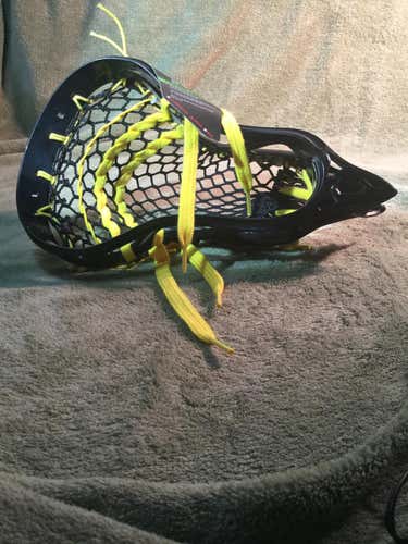 Black New Attack & Midfield Under Armour Strung Headline Head