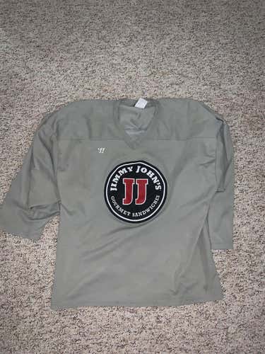 Gray Men's Large Warrior Pro Stock Jersey