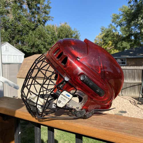 Red Used Medium CCM HT500 X Ray Helmet