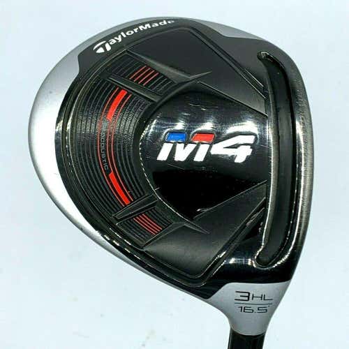 TaylorMade M4 3-Wood HL 16.5* Fujikura Atmos Blue 7s Stiff Flex RH +HC