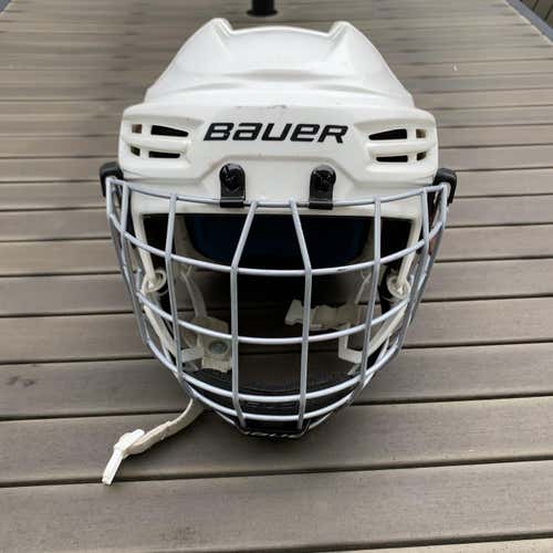 White Used Youth Bauer Prodigy Helmet