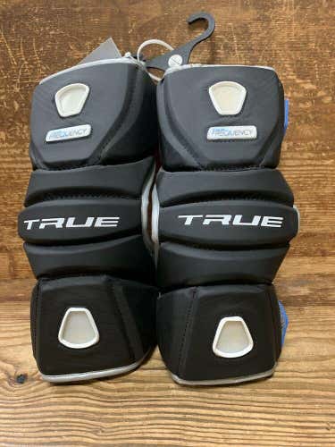 Brand New True Lacrosse Frequency Lacrosse Arm Pads Black Size Extra Large