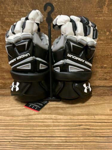 Brand New Under Armour Engage Lacrosse Gloves Black Size Large